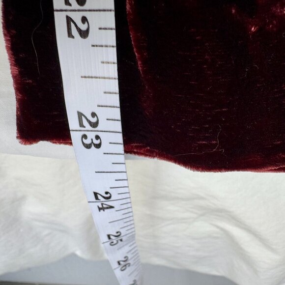 Vintage Handmade Burgundy Wine Velvet Pants - Picture 9 of 10